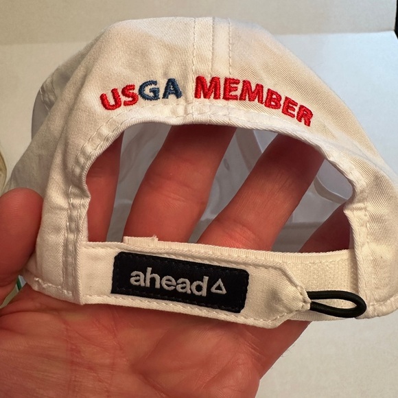 Lot Of 2 US Open Golf Hats 2007 Oakmont Tan 2024 Pinehurst White USGA Member - Picture 7 of 11